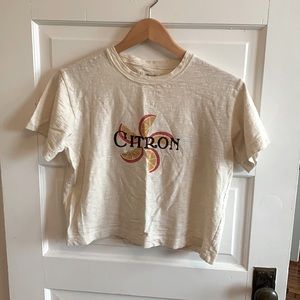 Madewell Cropped Citron Tee
